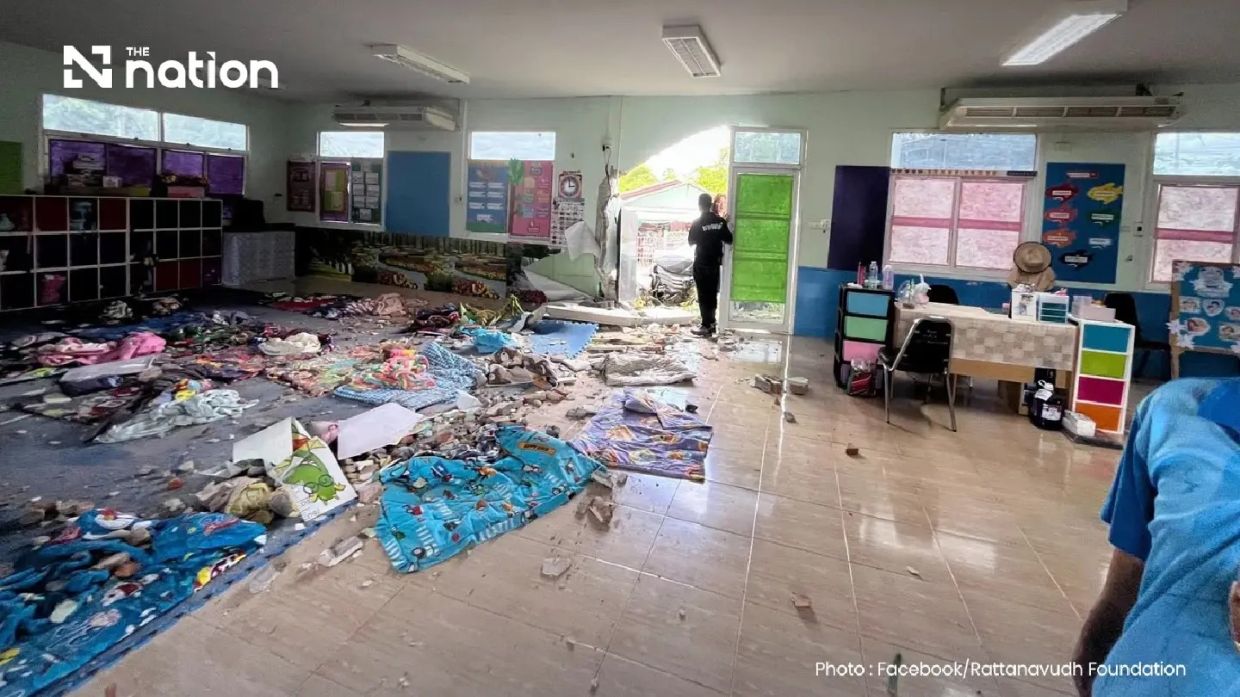 Car ploughs into Thai childcare centre, injuring 15 children during nap time