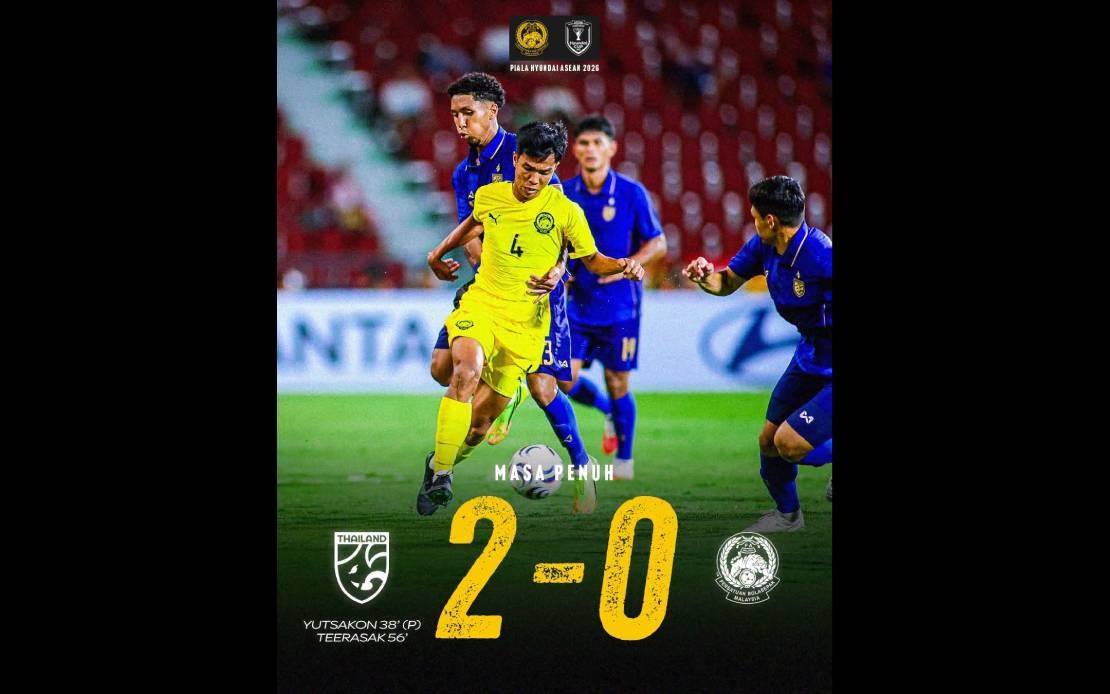 Thailand Ends Malaysia's Perfect Start With Commanding 2-0 Victory in ASEAN Cup