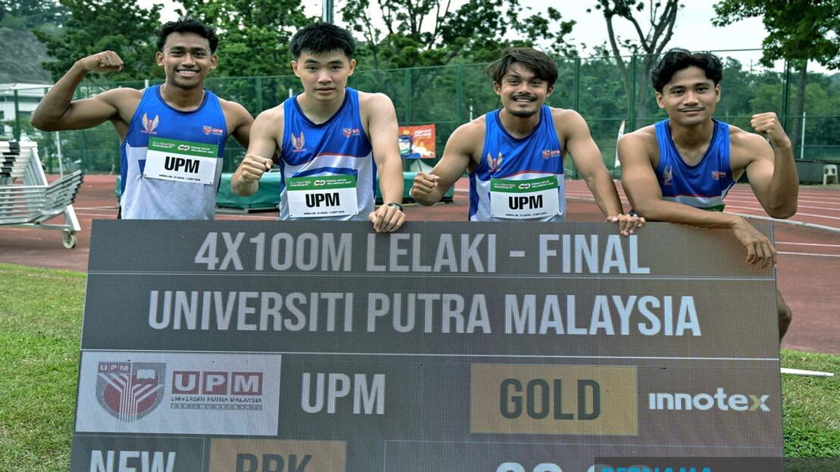Aliff Iman Leads UPM's Emerging Sprinters To Historic 4x100m Relay Gold At SUKIPT