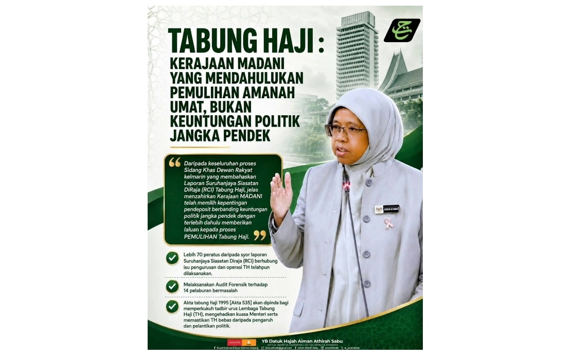 Government Shields Tabung Haji Stability Over Political Expediency, Says Deputy Minister
