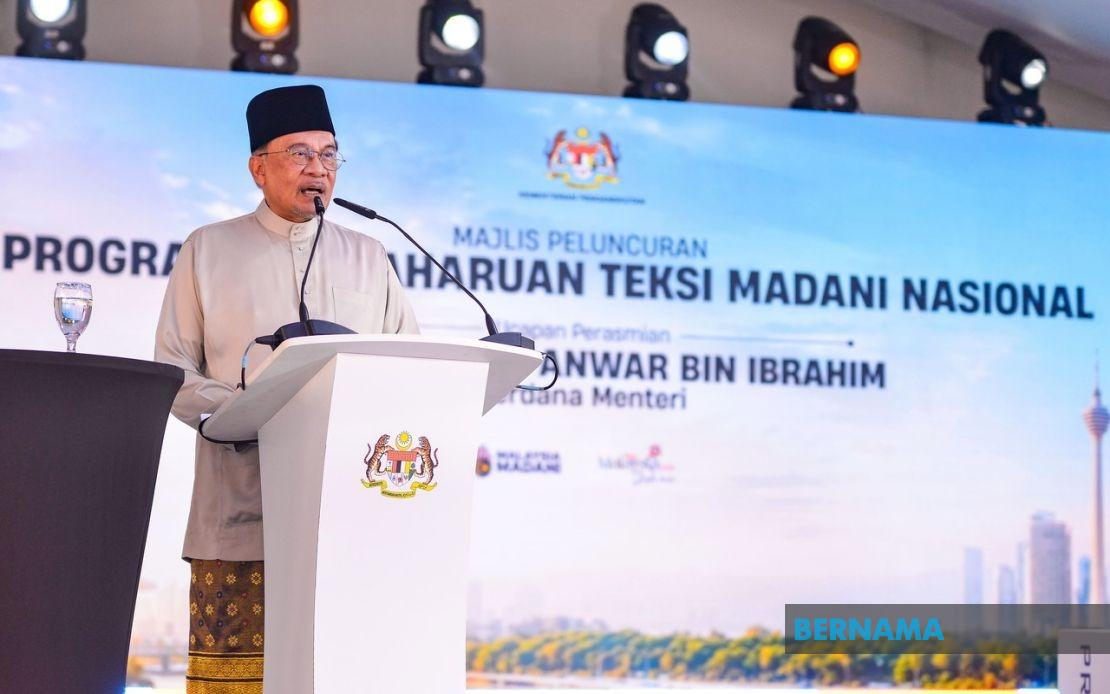 Anwar Doubles Down on Taxi Modernisation With Extra RM10 Million Boost