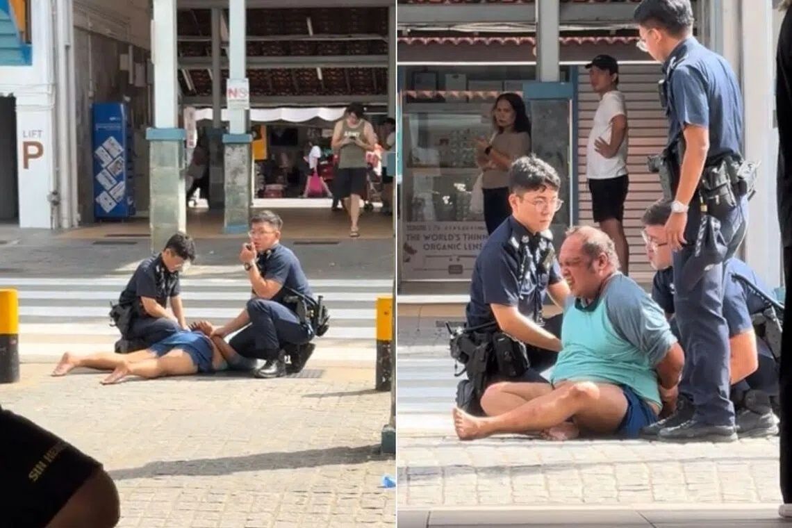 Man arrested in Singapore's Toa Payoh for obscene act and assaulting police officer