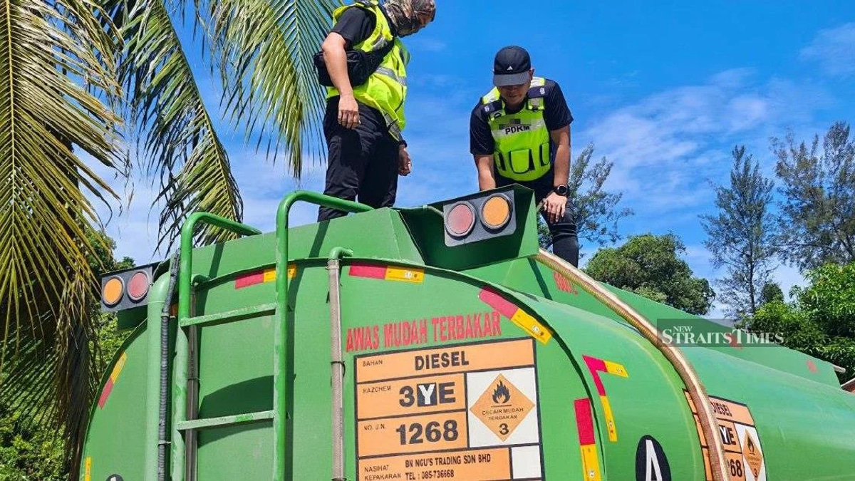 Illegal Diesel Operation Dismantled in Tanjung Lobang; 15,000 Litres Confiscated