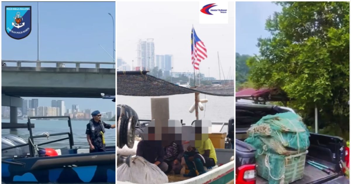 Three arrested as RM75,360 fishing equipment haul seized in Penang waters
