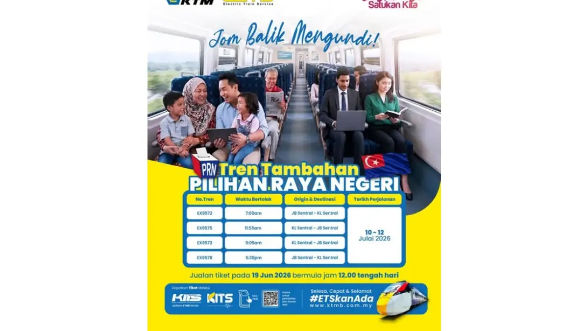 KTMB Ramps Up ETS Capacity for Johor Election Voting Rush