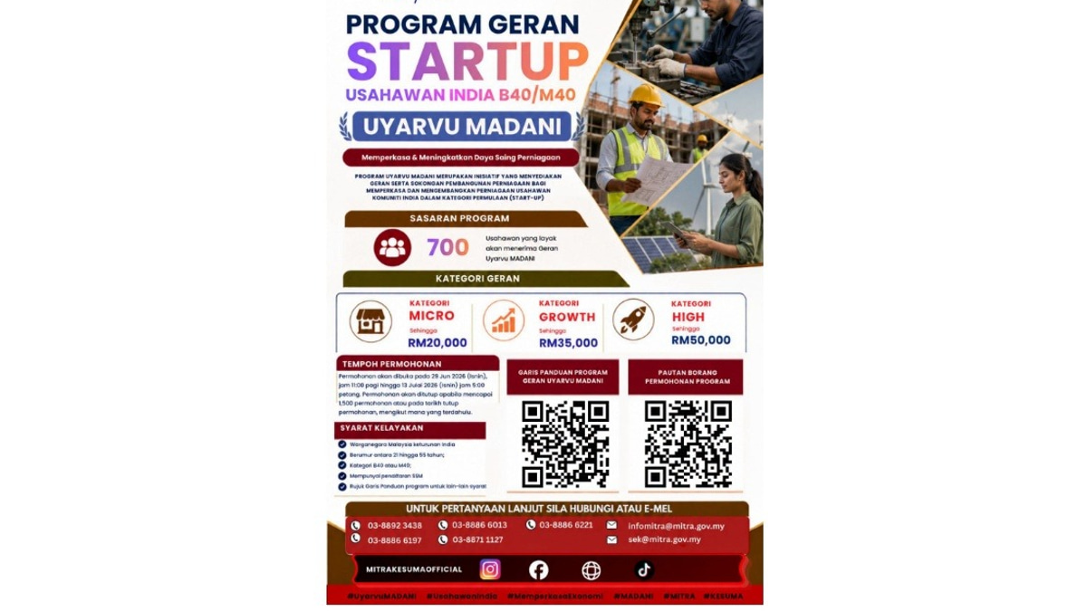 Uyarvu MADANI Grant Opens for Indian Community Entrepreneurs