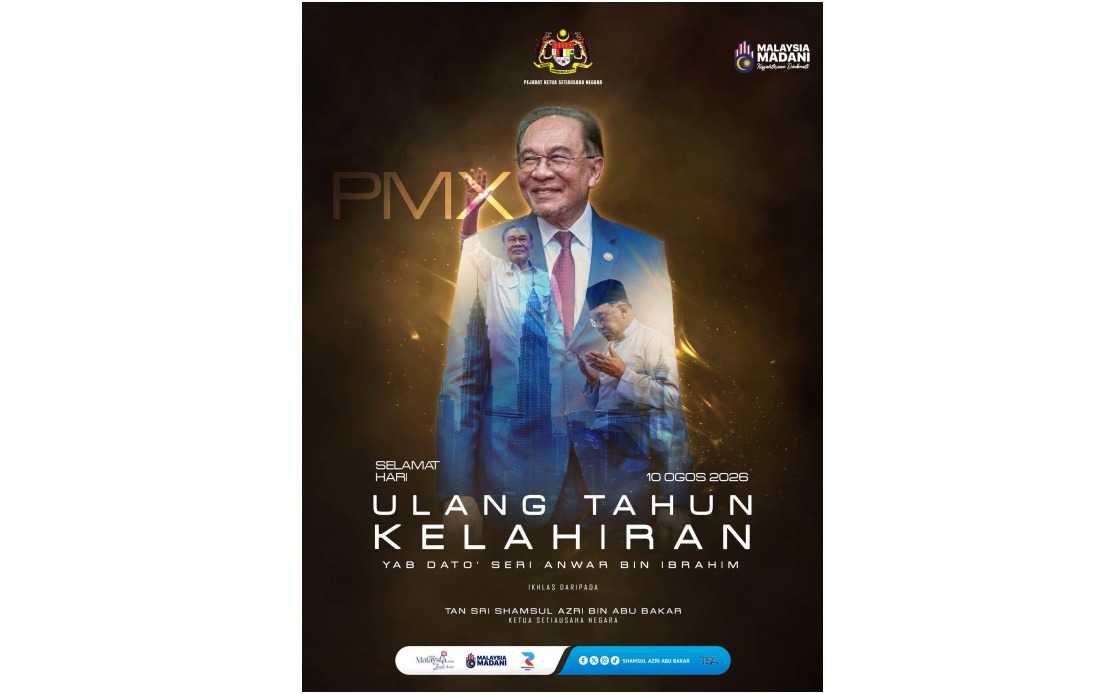Civil Service Leadership Extends Birthday Wishes to PM Anwar on 79th Milestone