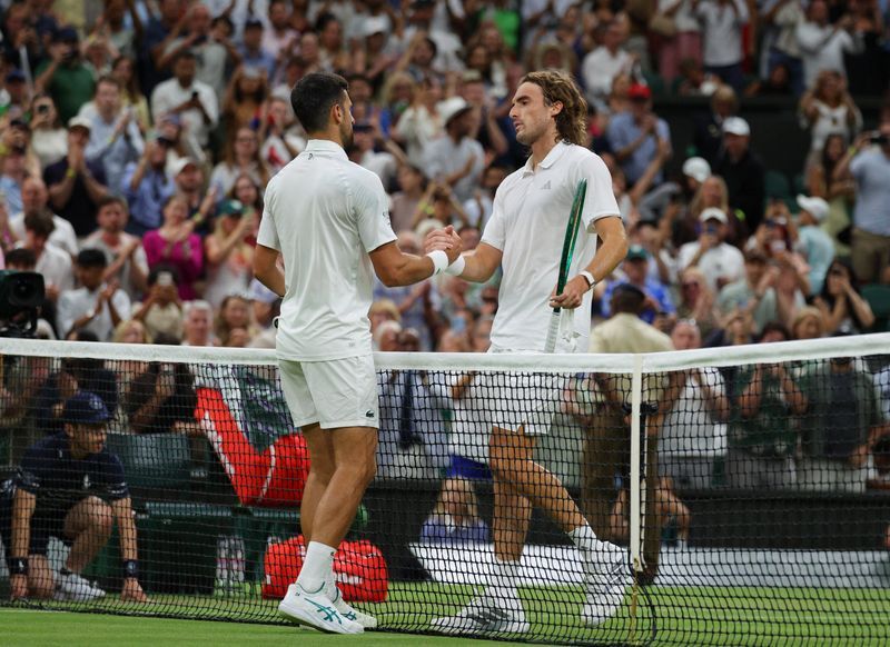 Djokovic Dominates Tsitsipas to Advance at Wimbledon, Eyes Record 25th Grand Slam