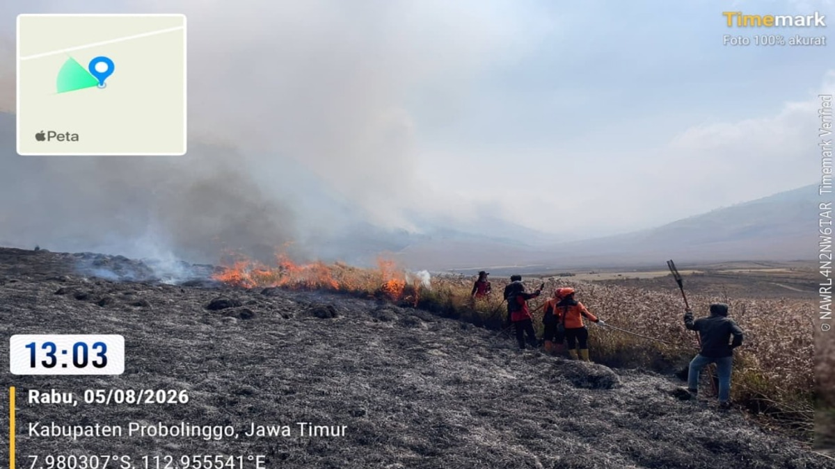 Indonesia Mobilises Helicopter Fleet As Mount Bromo Wildfire Engulfs 60 Hectares