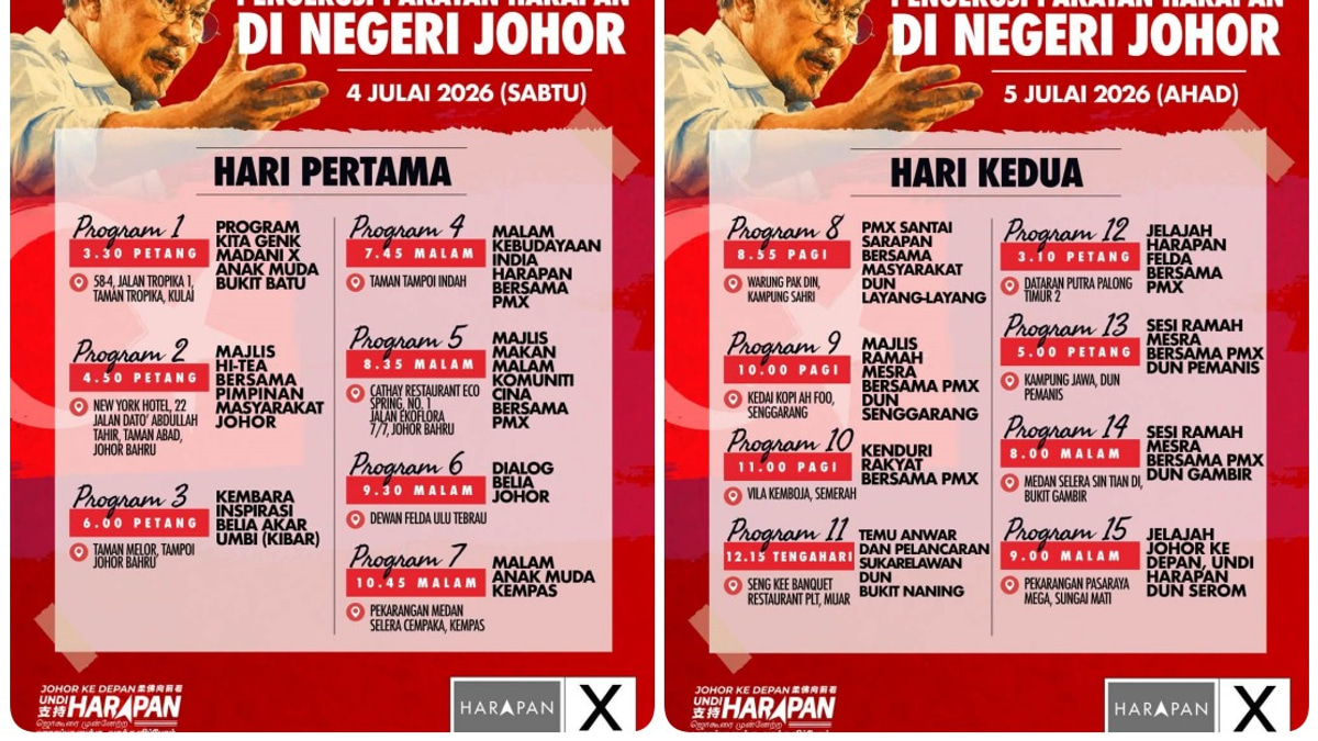 Anwar Launches Intensive Johor Campaign With Seven Events as Polling Day Approaches