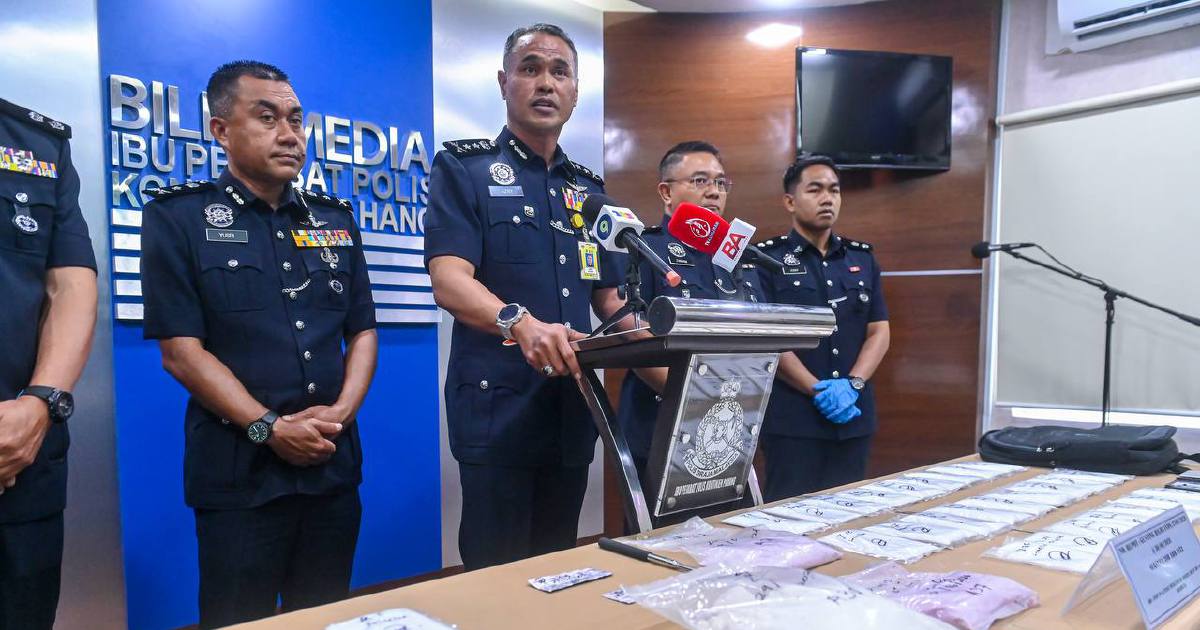 Thai Woman and Partner Held in Major Drug Haul Worth RM728,000 in Bentong