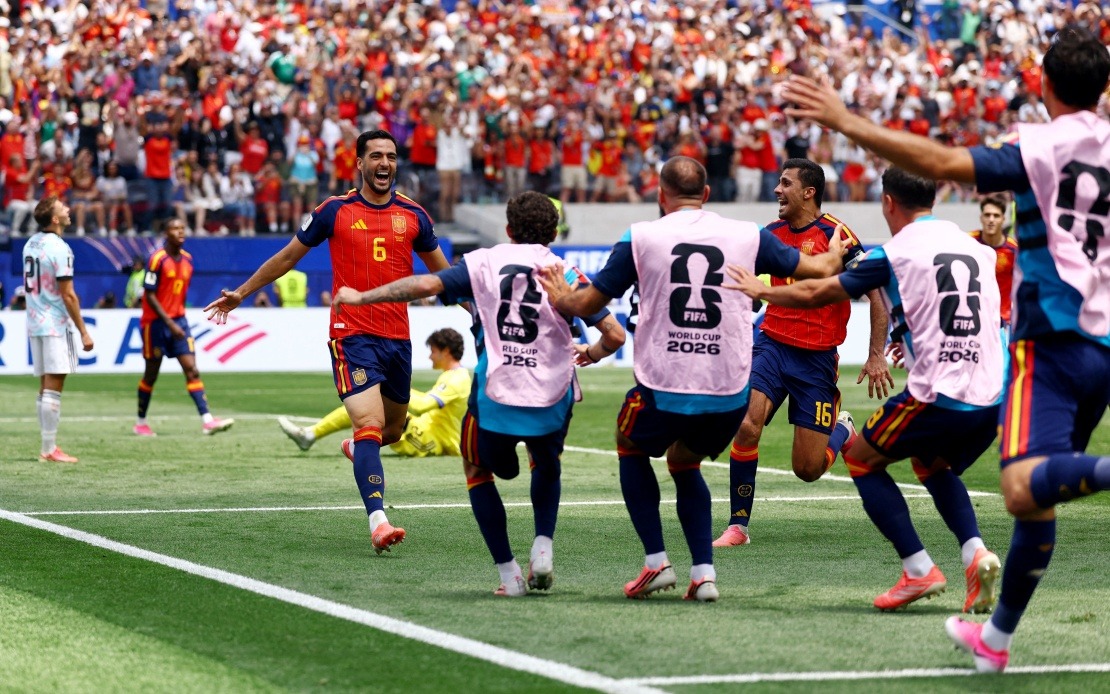 Merino's Late Strike Sends Spain Past Belgium Into World Cup Semi-Final Against France