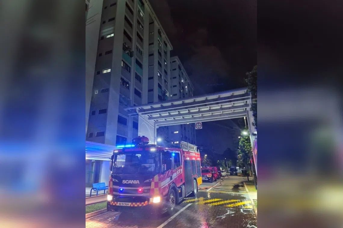Singapore fire claims one life; two firefighters injured in Clementi HDB blaze