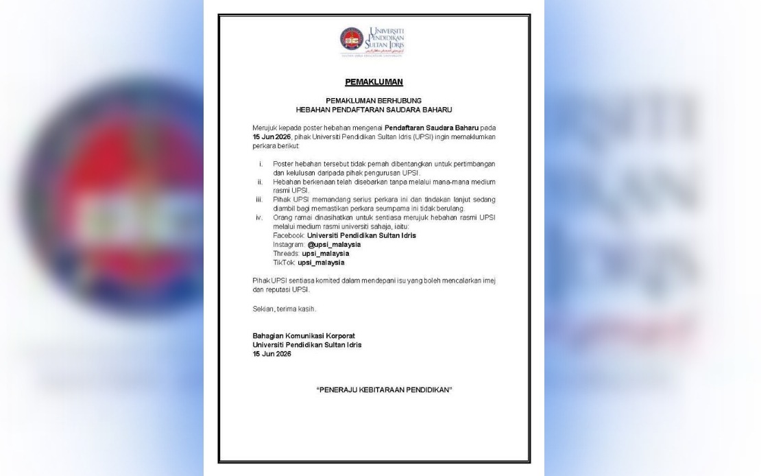UPSI Denies Involvement in Viral 'New Muslim' Registration Poster