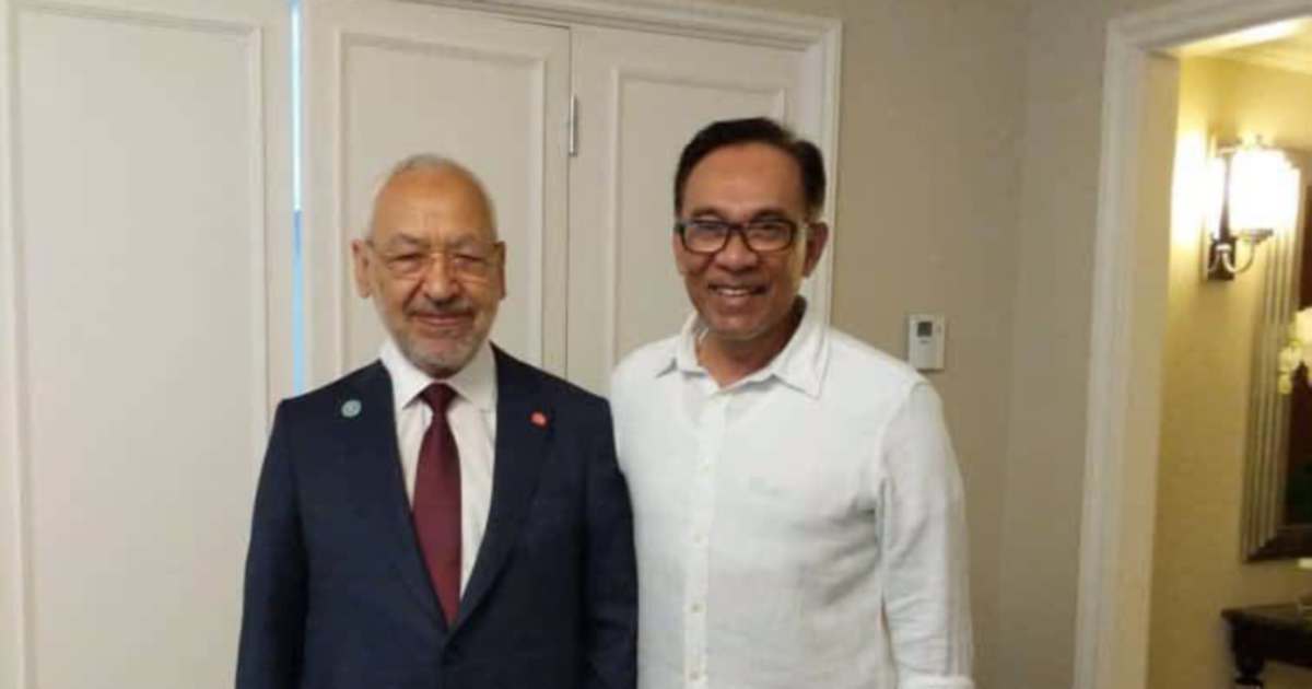 Anwar Urges Tunisia to Free Ghannouchi on Humanitarian Grounds