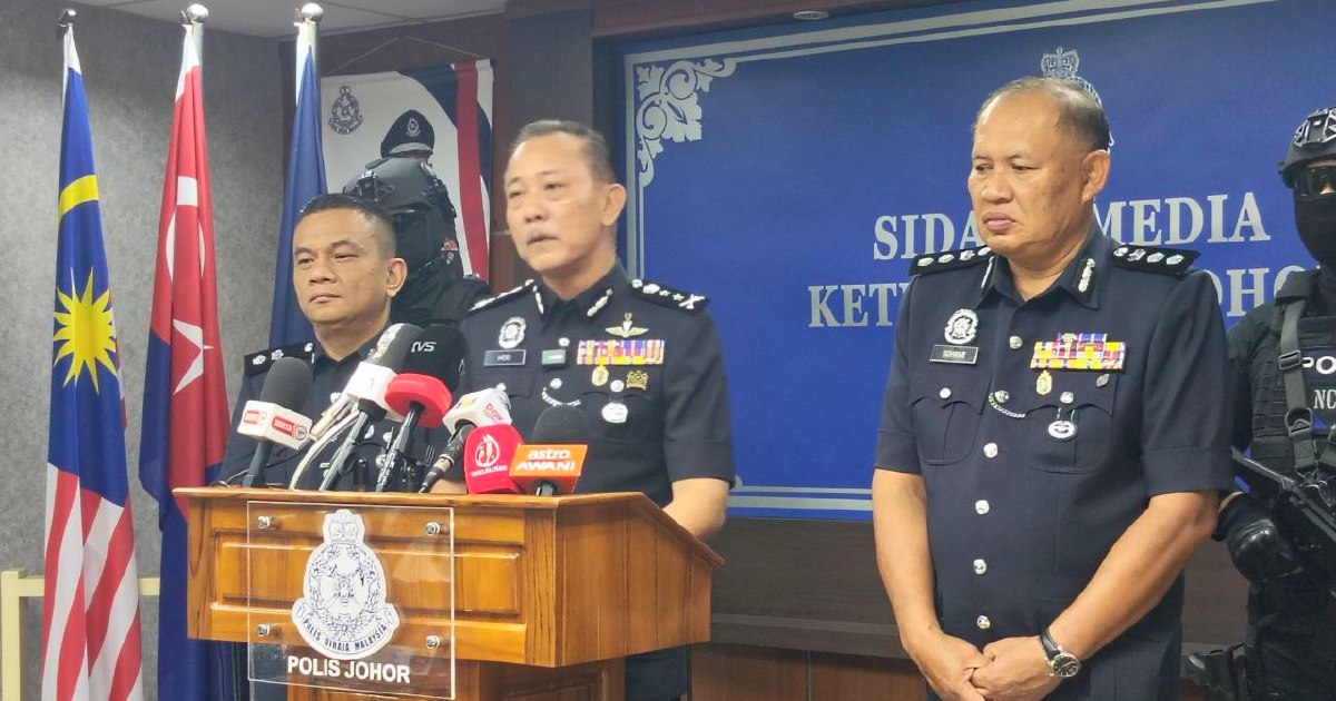 Five arrested for displaying inverted Malaysian and Johor flags in separate incidents