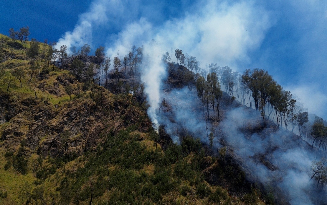 Indonesia Closes Mount Bromo to Tourists as Wildfires Ravage East Java