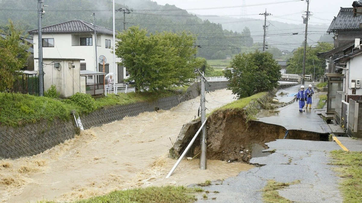 Central Japan Battered by Catastrophic Rainfall as Landslides and Flooding Force Mass Evacuations