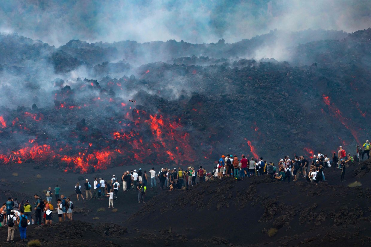 Europe's Most Active Volcano Draws Crowds Despite Safety Concerns as Mount Etna Erupts