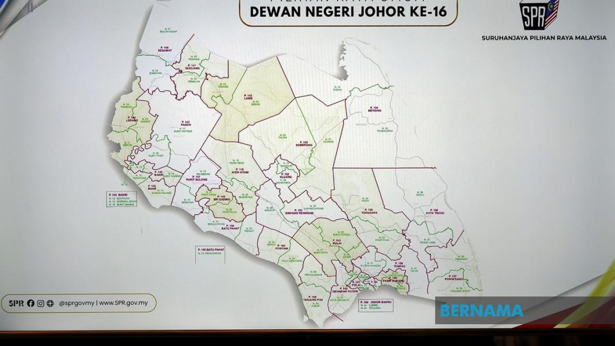 Johor's 16th State Election Kicks Off With Nomination Day Tomorrow