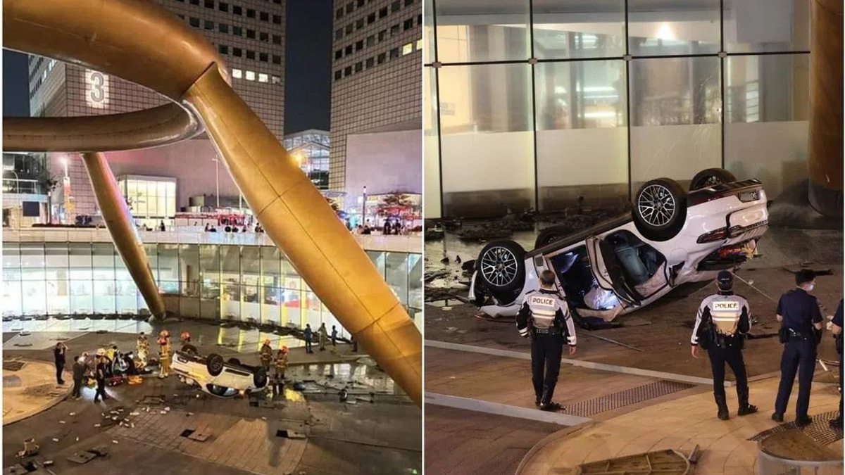 Singapore man jailed five weeks for drink-driving into Suntec fountain