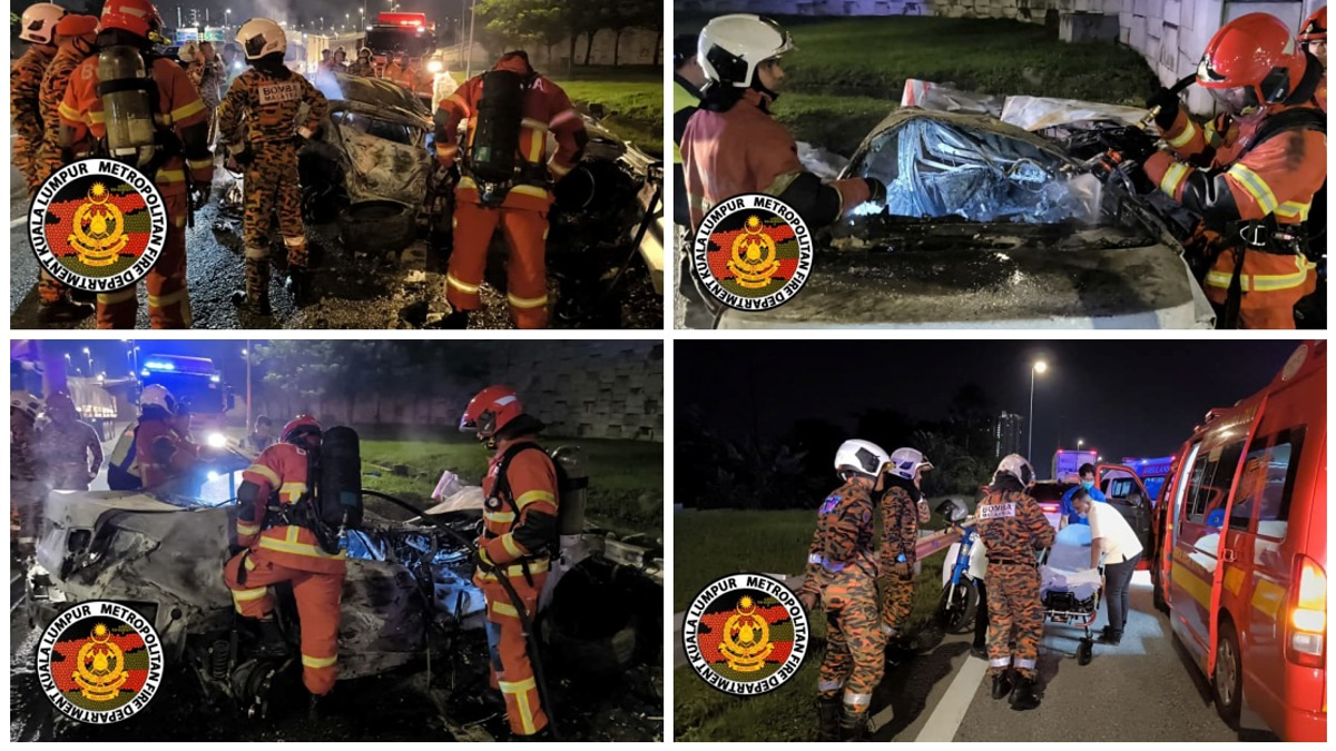 Two Malaysian Students Killed in Fiery DUKE Expressway Crash