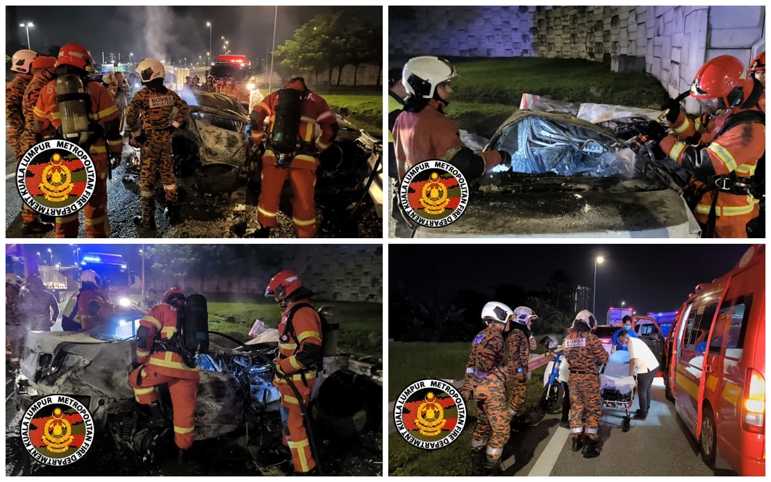 Two Malaysian Students Killed in Fiery DUKE Expressway Crash