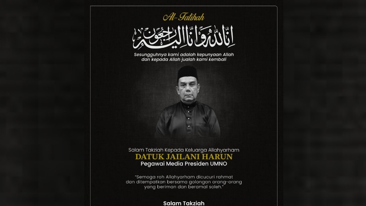 Ahmad Zahid Pays Respects to Late Jailani Harun, Veteran Journalist and UMNO Media Officer