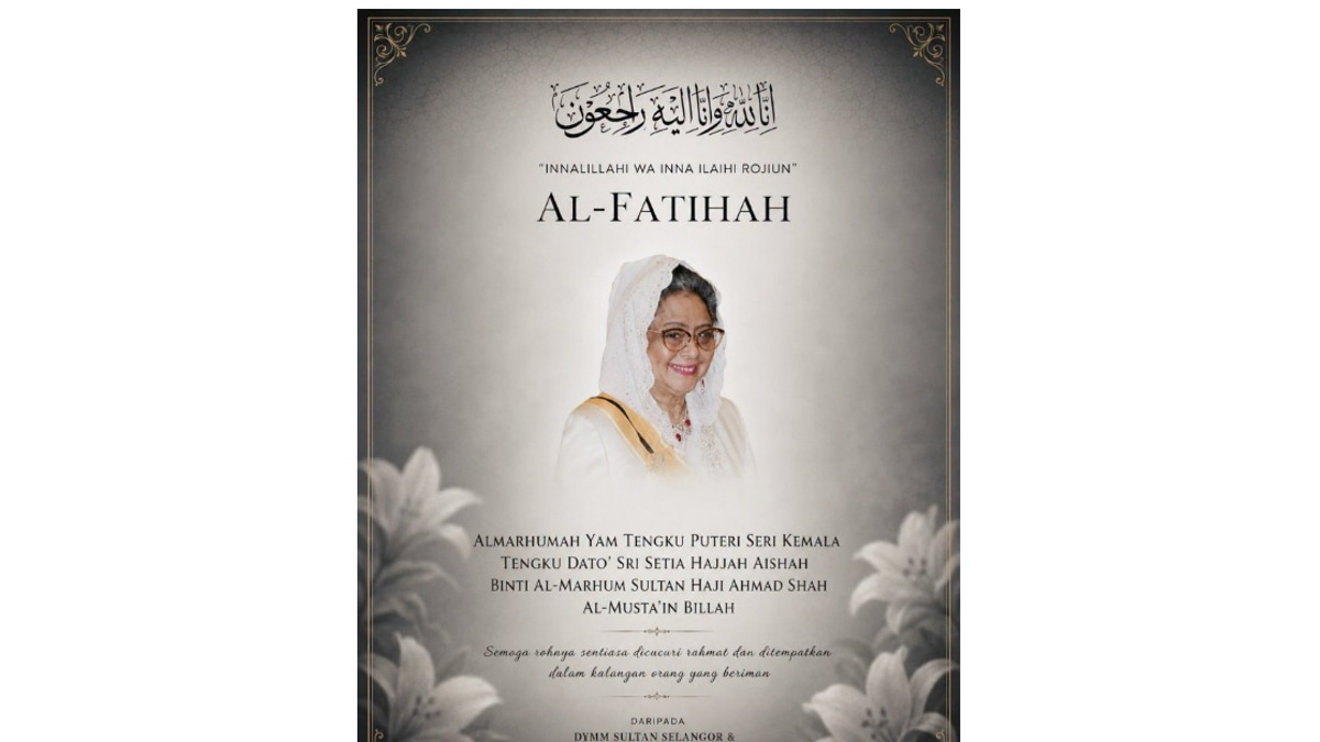Selangor Sultan conveys condolences to Pahang Sultan on death of elder sister