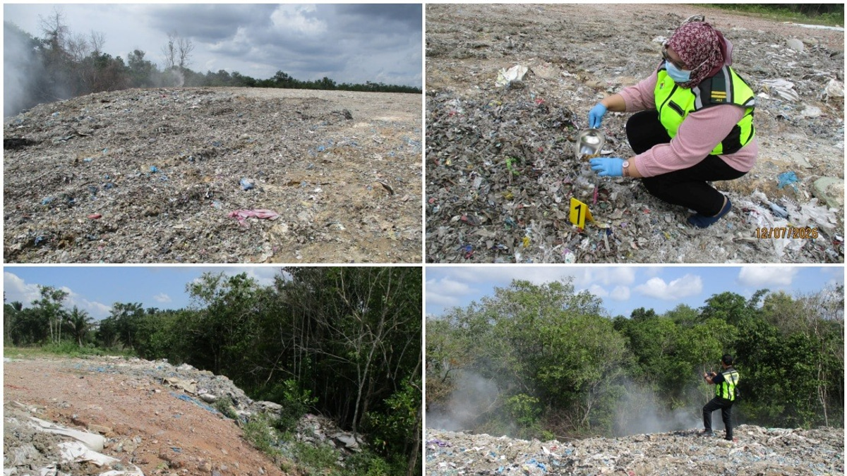 Kedah Environmental Authorities Shut Down Illegal Dumping and Open Burning Operation in Bukit Banyan