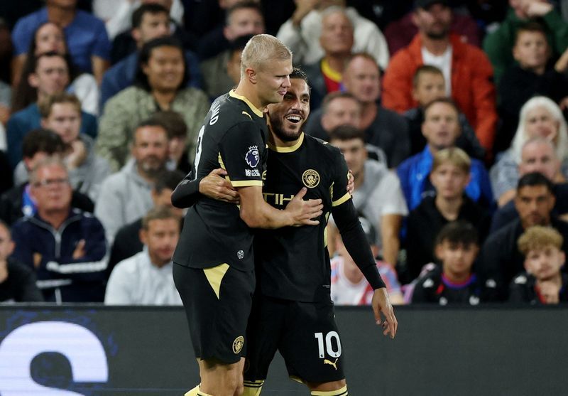 Cherki and Haaland shine as Manchester City overwhelm Crystal Palace