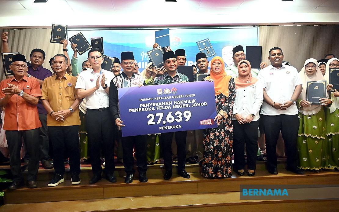 Johor Resolves 99.99% of FELDA Land Title Applications in Major Push for Settler Welfare