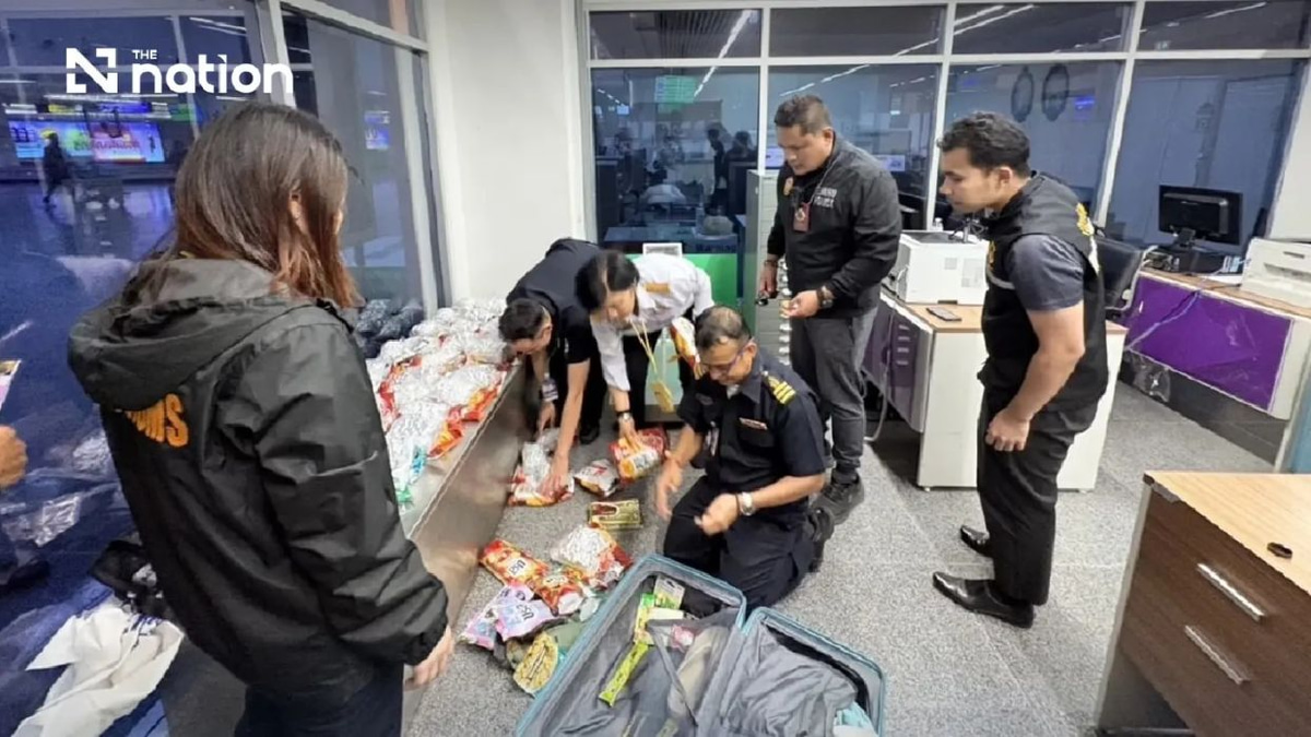 Russian arrested at Phuket Airport with 17.6kg of cannabis in luggage