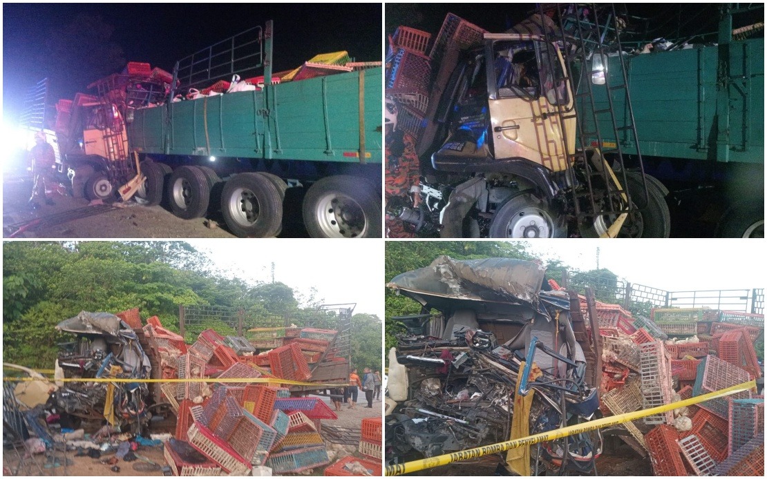 Three Dead in Chicken Lorry Crash on East-West Highway in Tanah Merah
