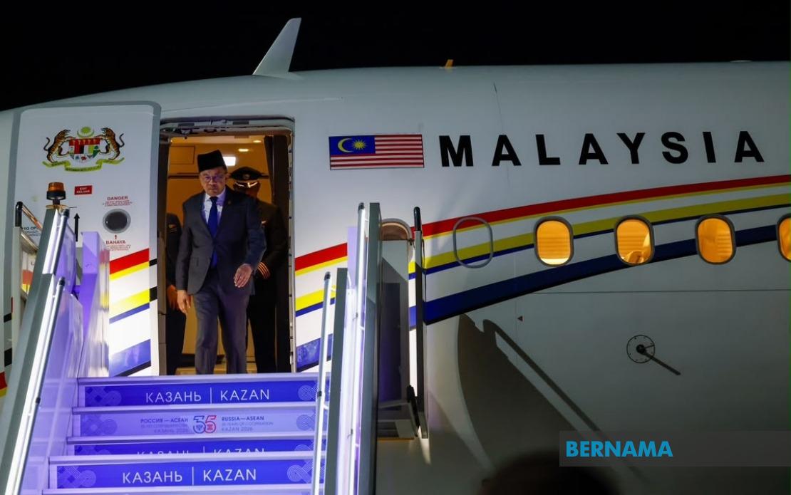 PM Anwar Arrives in Kazan for ASEAN-Russia Summit Marking 35 Years of Ties