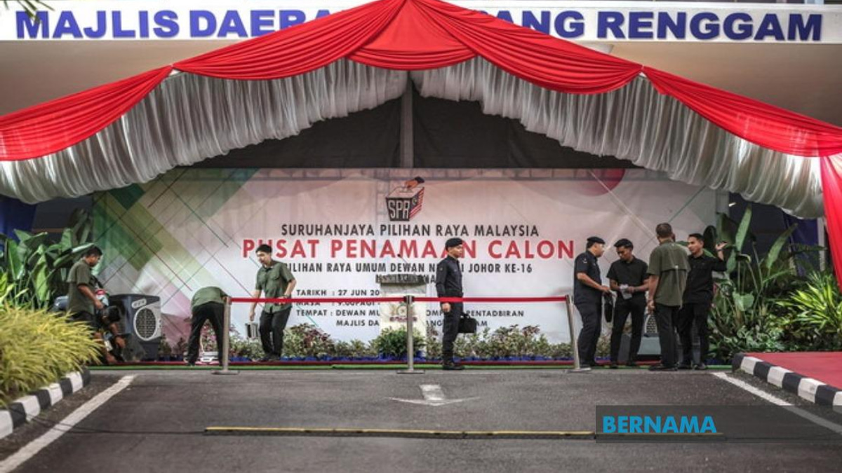 Johor state election nomination process gets under way across 56 centres