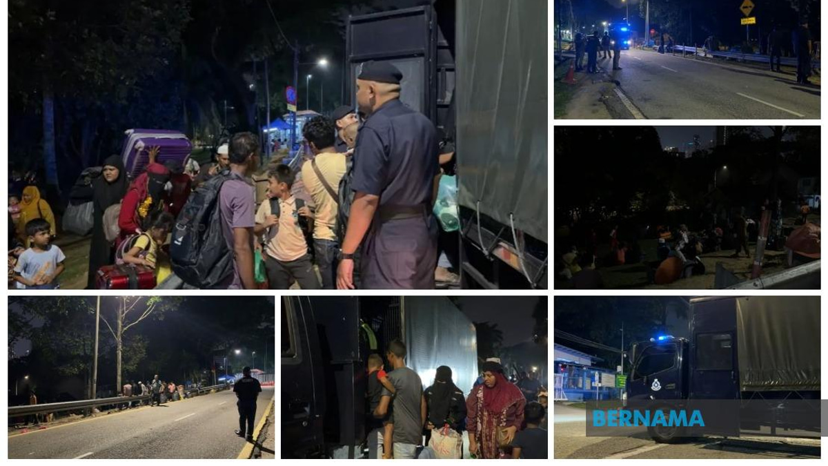 Hundreds of Rohingya Refugees Relocated from UNHCR Office to Police Headquarters for Identity Checks