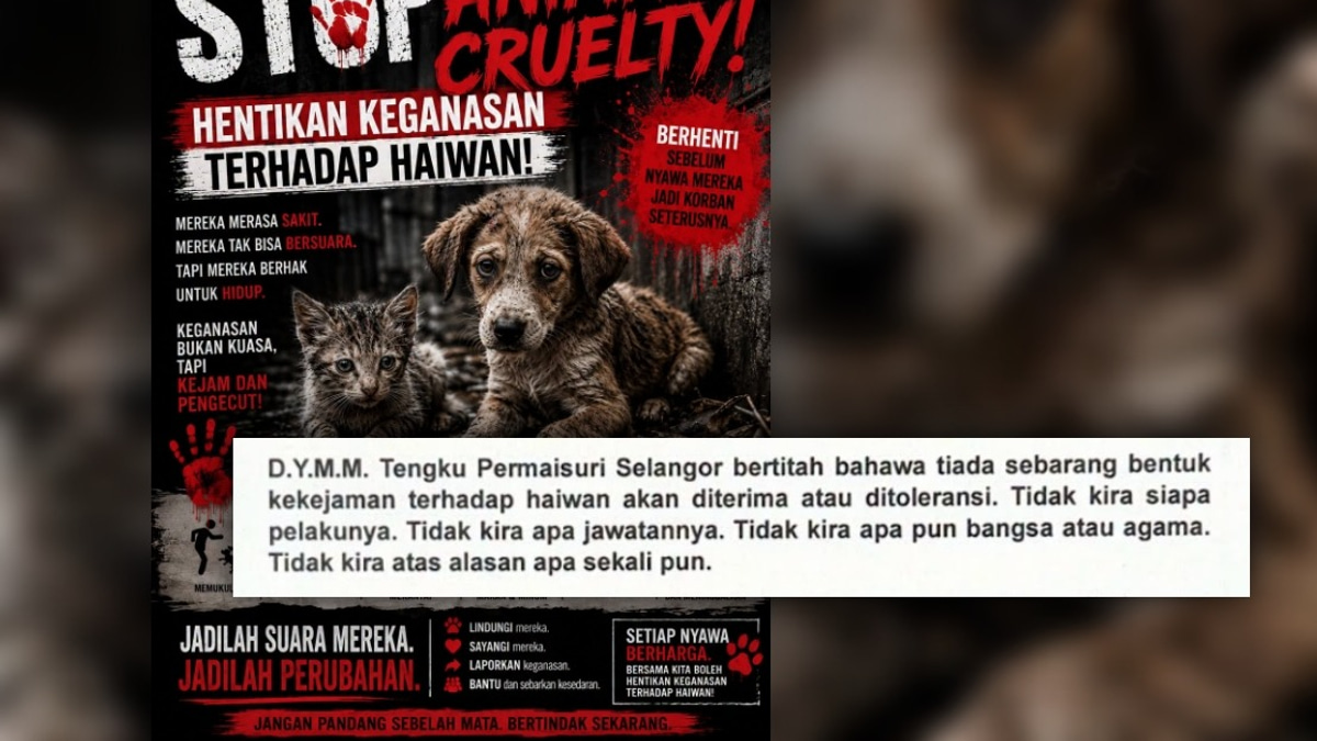 Tengku Permaisuri Norashikin Condemns Rising Animal Cruelty, Calls for Tougher Laws