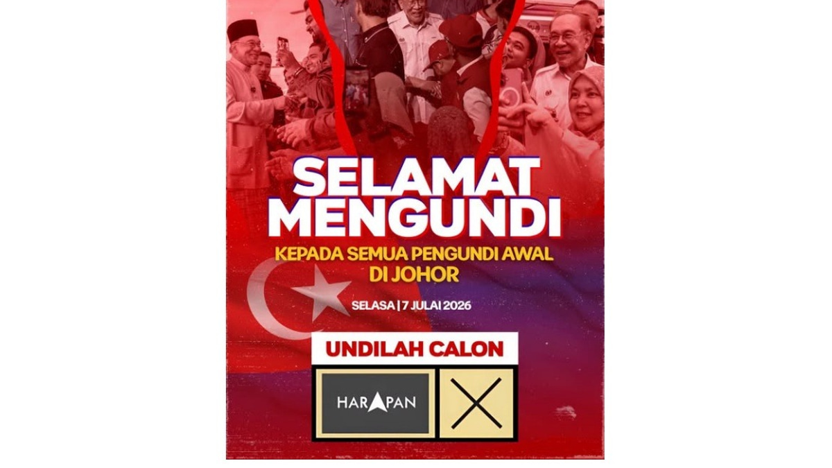 Anwar Urges Johor Early Voters to Back Pakatan Harapan in State Election