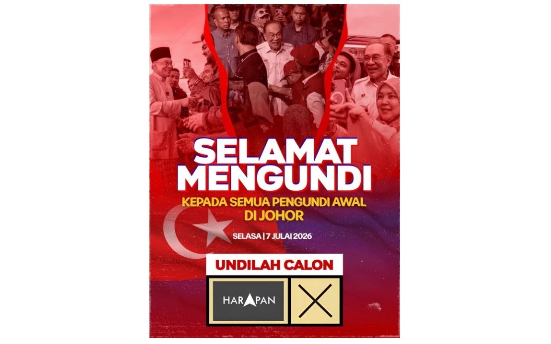 Anwar Urges Johor Early Voters to Back Pakatan Harapan in State Election