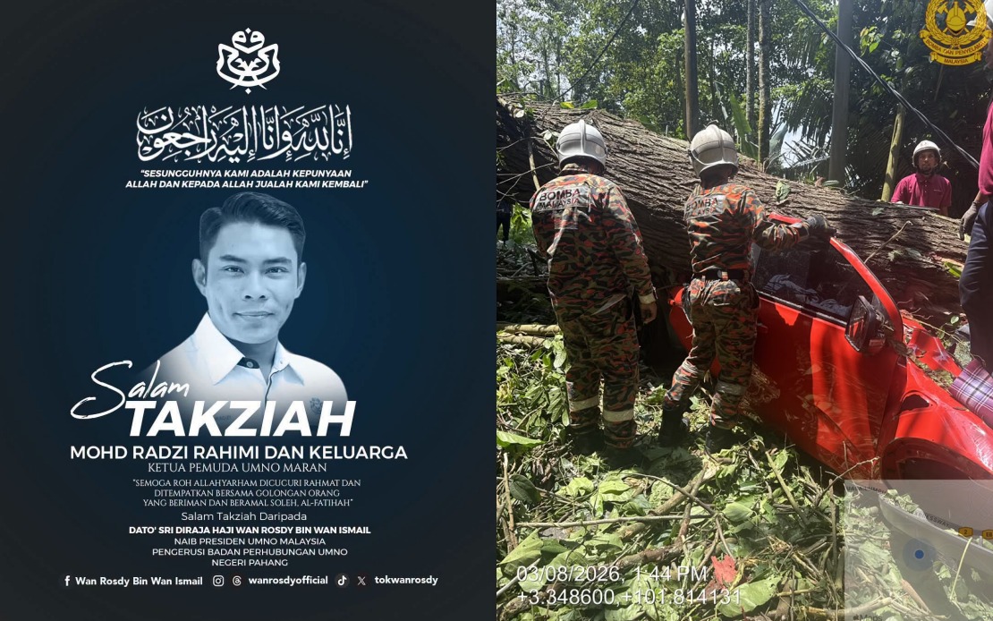 Pahang Menteri Besar Mourns Death of Maran UMNO Youth Chief Mohd Radzi Rahimi