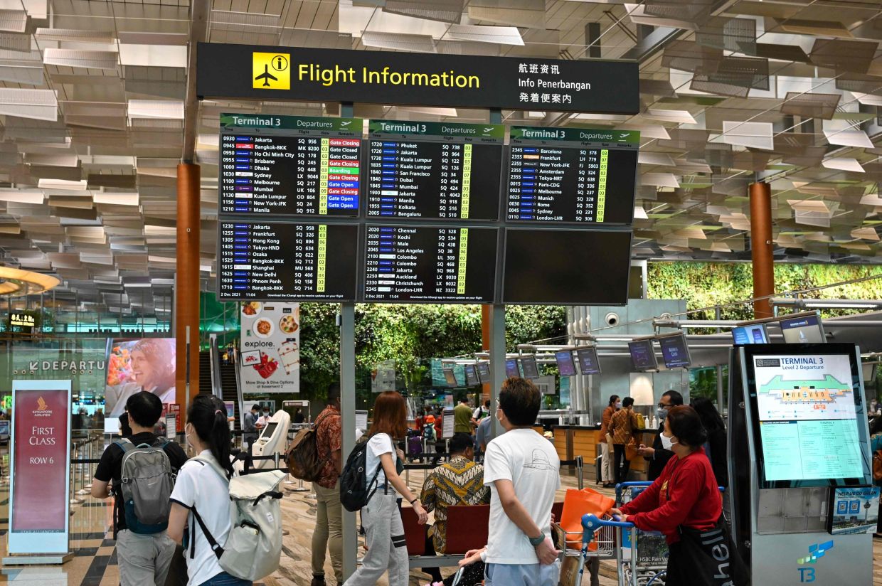 Hong Kong mother and son jailed in Singapore for violent airport fracas