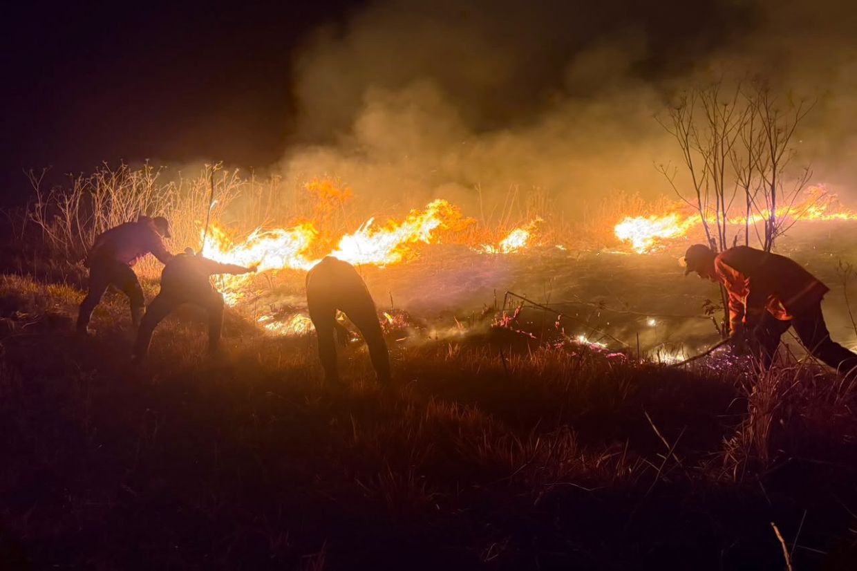 Mount Bromo wildfire explodes to 520 hectares as gale-force winds drive flames across East Java slopes
