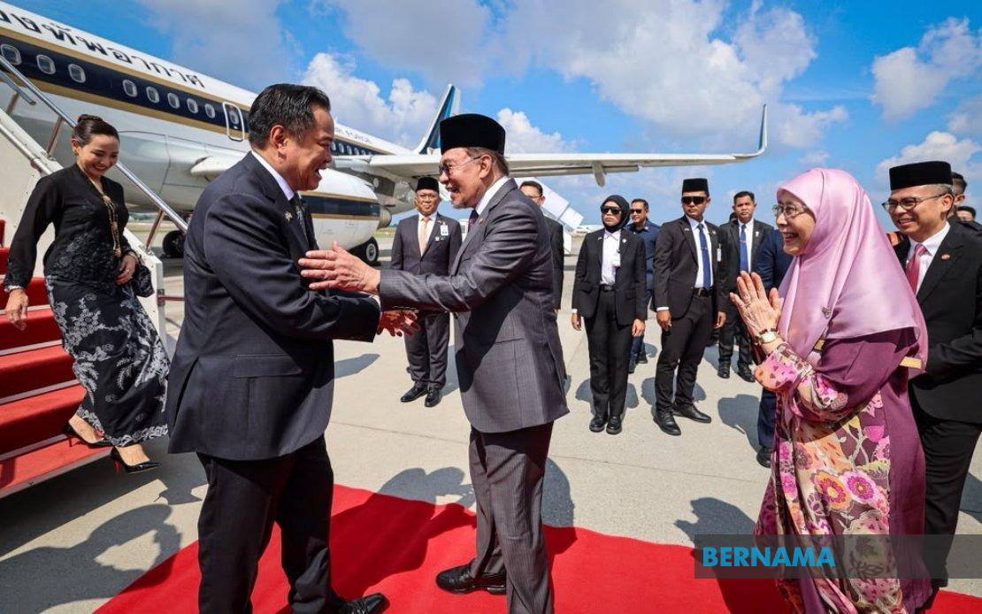 Thailand's PM Anutin Arrives in Malaysia for Two-Day Official Visit