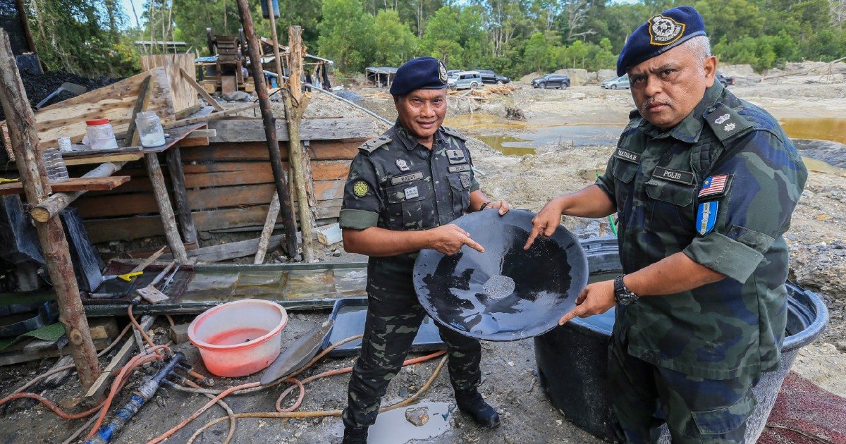 Police Dismantle Elaborate Gold Mining Operation Netting RM13,000 Daily in Terengganu