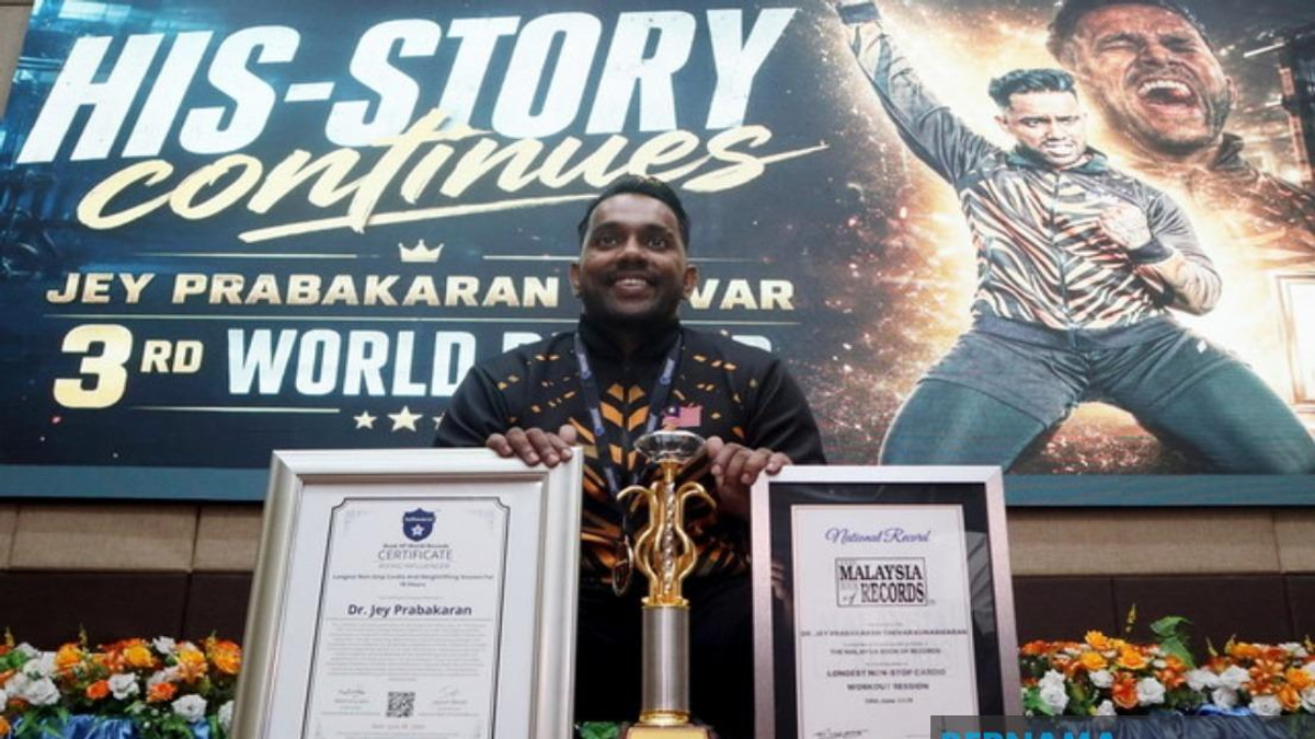Dr Kjey Sets Third World Record in 18-Hour Fitness Challenge, Dedicates Feat to Late Father