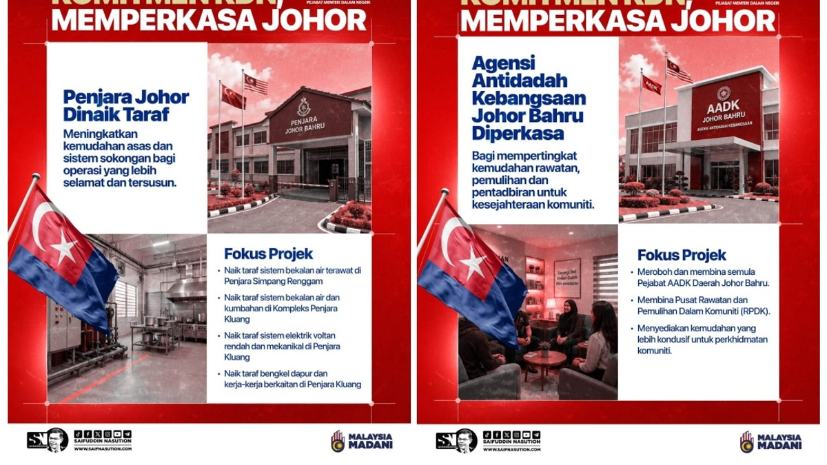 Home Ministry To Strengthen Johor's Security And Services Infrastructure