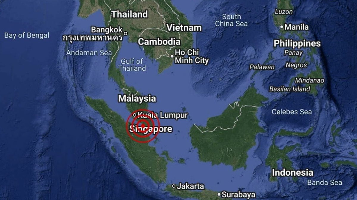 Magnitude 3.1 Earthquake Strikes Off Batu Pahat in Johor Waters