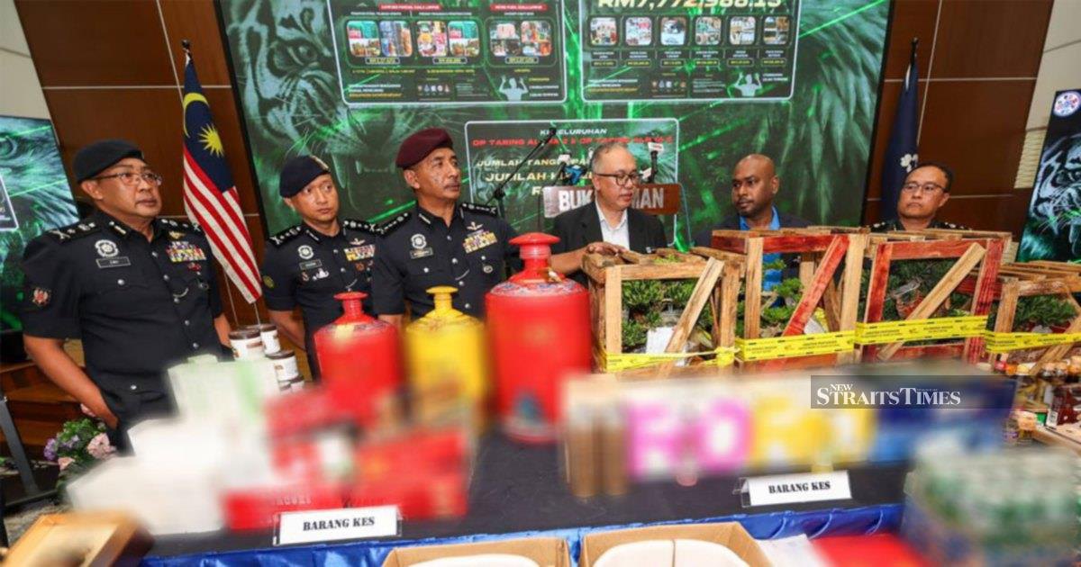 Police Dismantle Major Smuggling Ring, Arrest Five and Recover RM12.8 Million