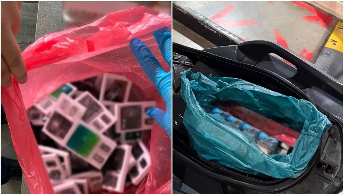 Two motorcyclists detained at Singapore border over cigarette and vape smuggling attempt